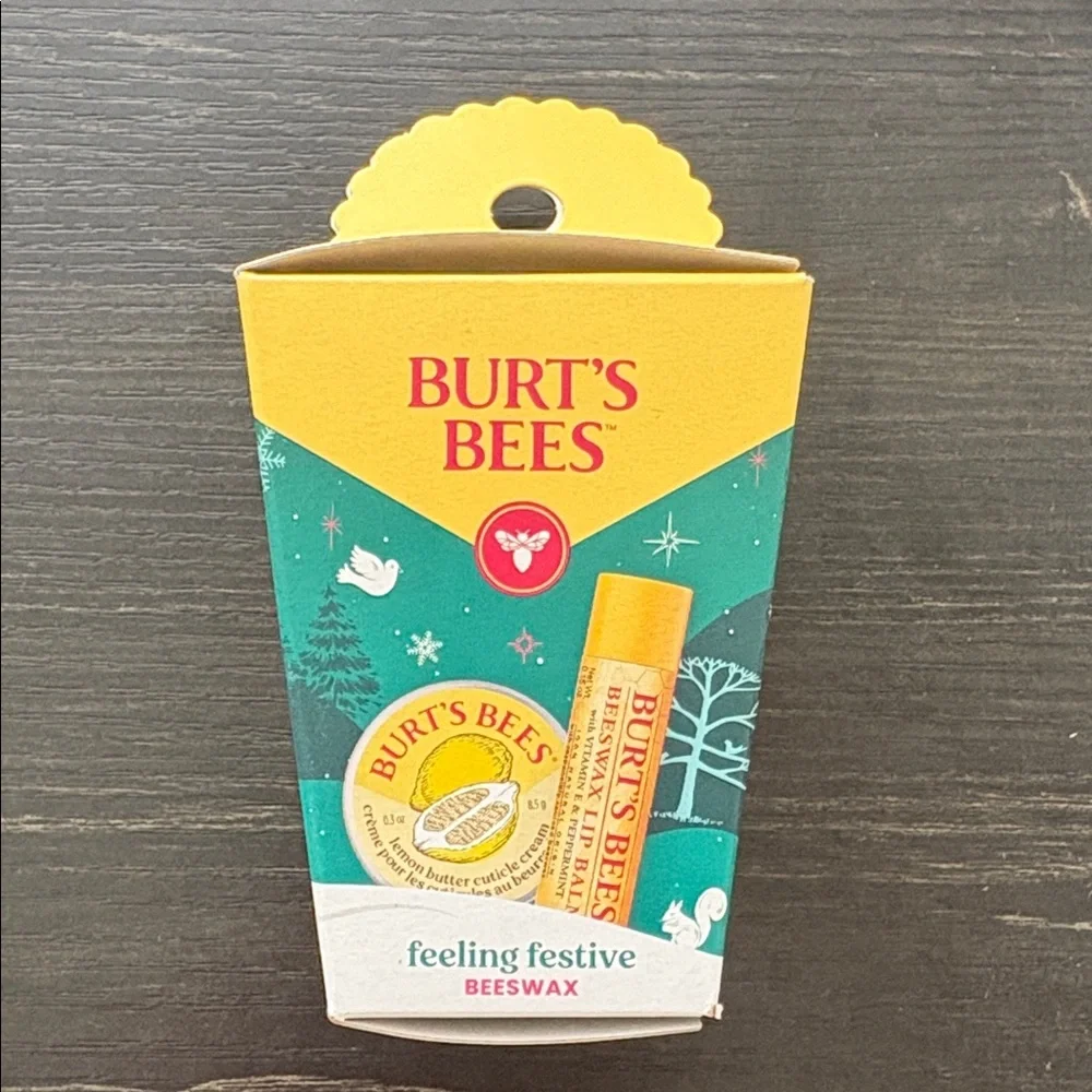 Burt's Bees Yellow and Teal Lip Balm Set